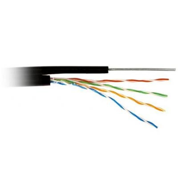 кабель для зовнішнього прокладення UTP 5е ATcom з тросом 1,2мм (бух.305м) 4*2*0,5мм медь 11952 фото